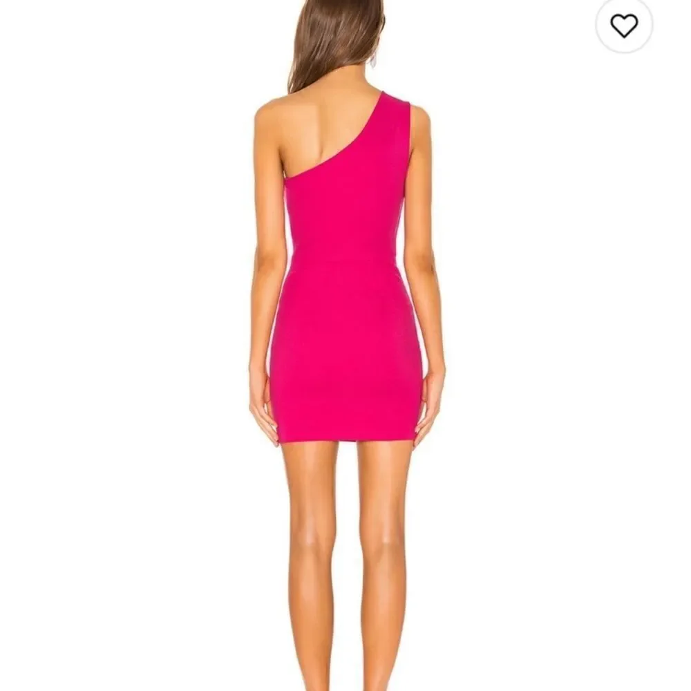 New Superdown NAYA ASYMMETRICAL MINI DRESS Barbie Small